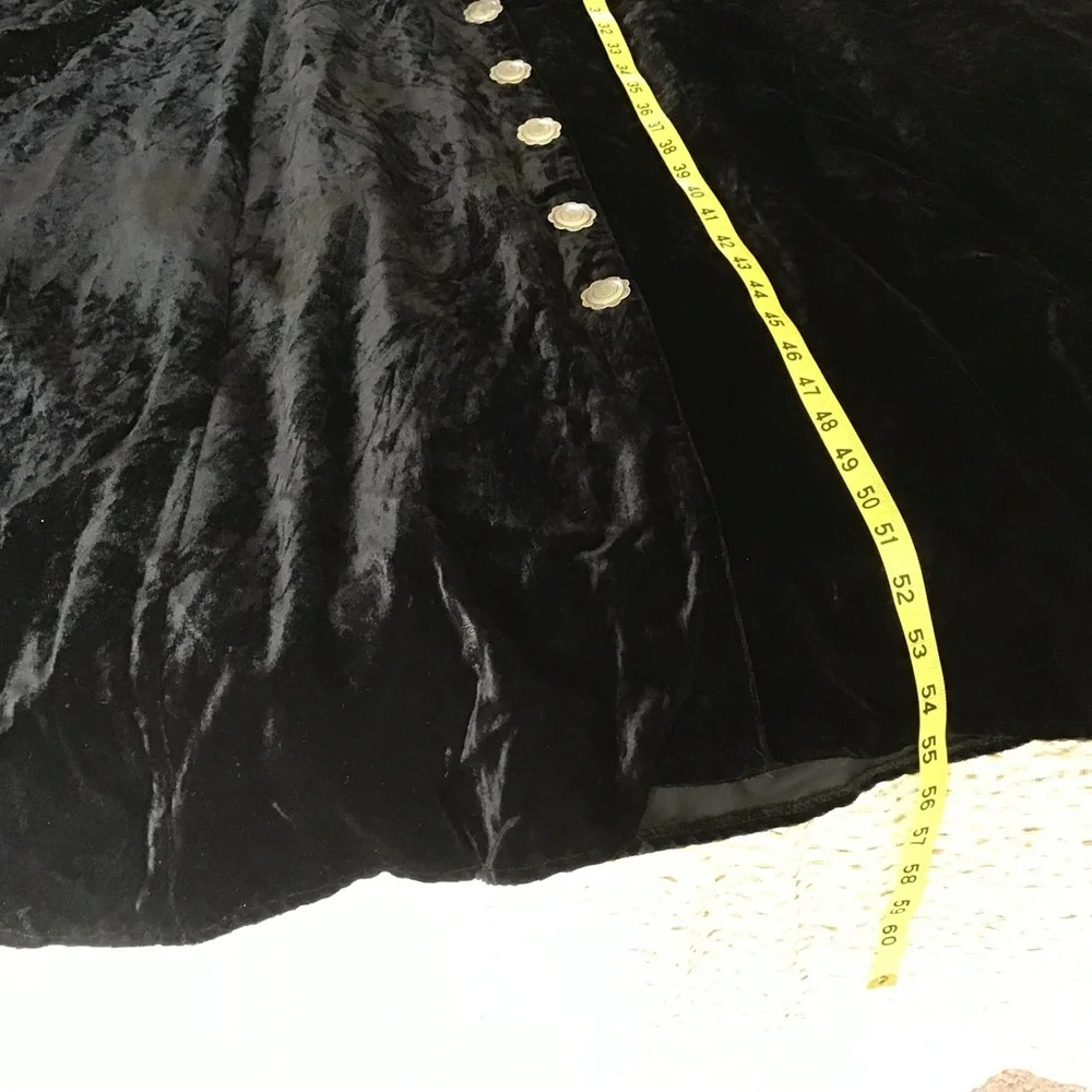 Double D Ranch Black Velvet Long Sleeve Dress - Picture 12 of 14